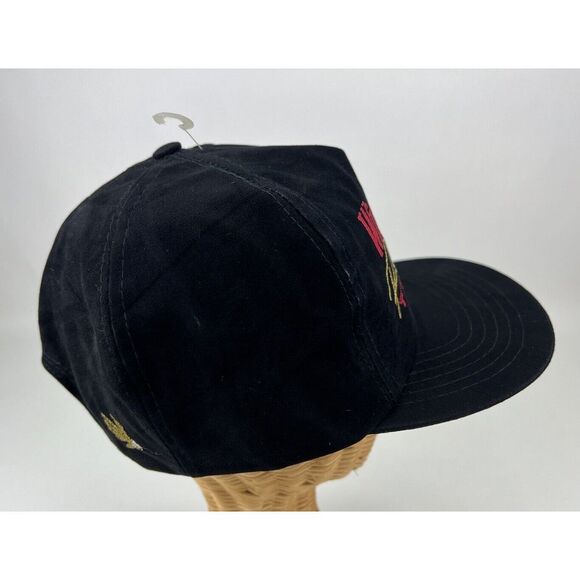 Vintage Winston Racing Team Black Velvet Rayon Snapback Cap Hat - Picture 5 of 10